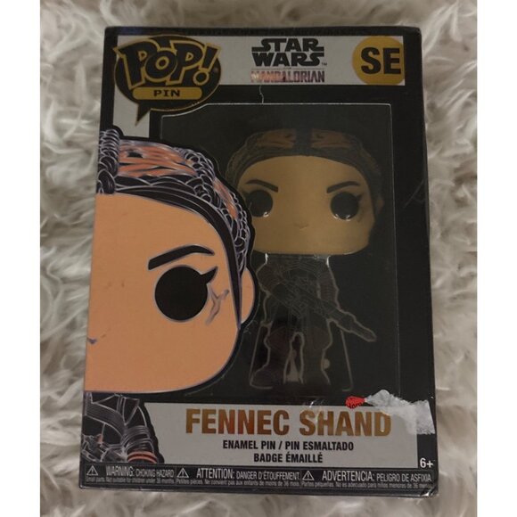 Funko Pop! Pin Star Wars Mandalorian Fennec Shand SE Special Edition Sealed - Picture 2 of 11